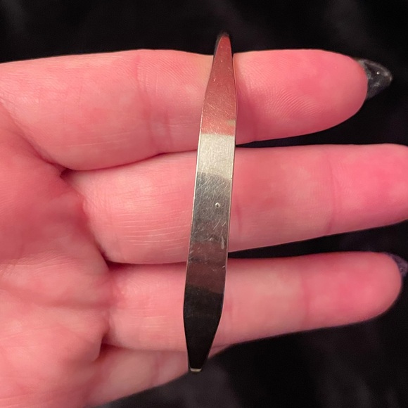 Vintage 70’s Silver Tone Men’s Cuff Bracelet - Picture 3 of 7